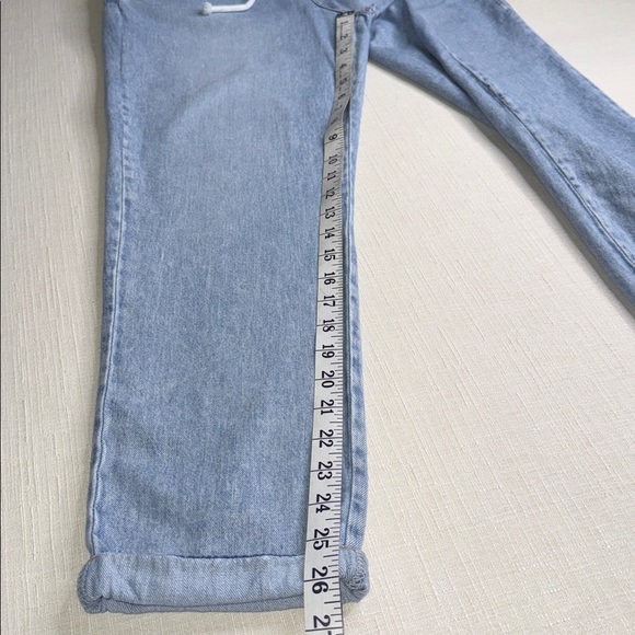 Kensie Light Blue Denim Joggers - Picture 6 of 13